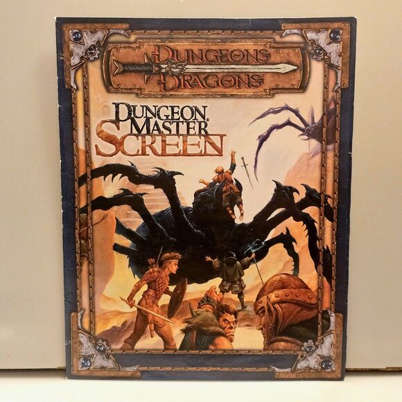 Dungeon Master's DM Screen Tri-Fold Guide & D&D Combat Guide Manual 3rd Ed. 2000 - Picture 2 of 11
